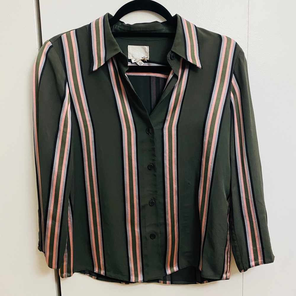 Aritzia silk blouse